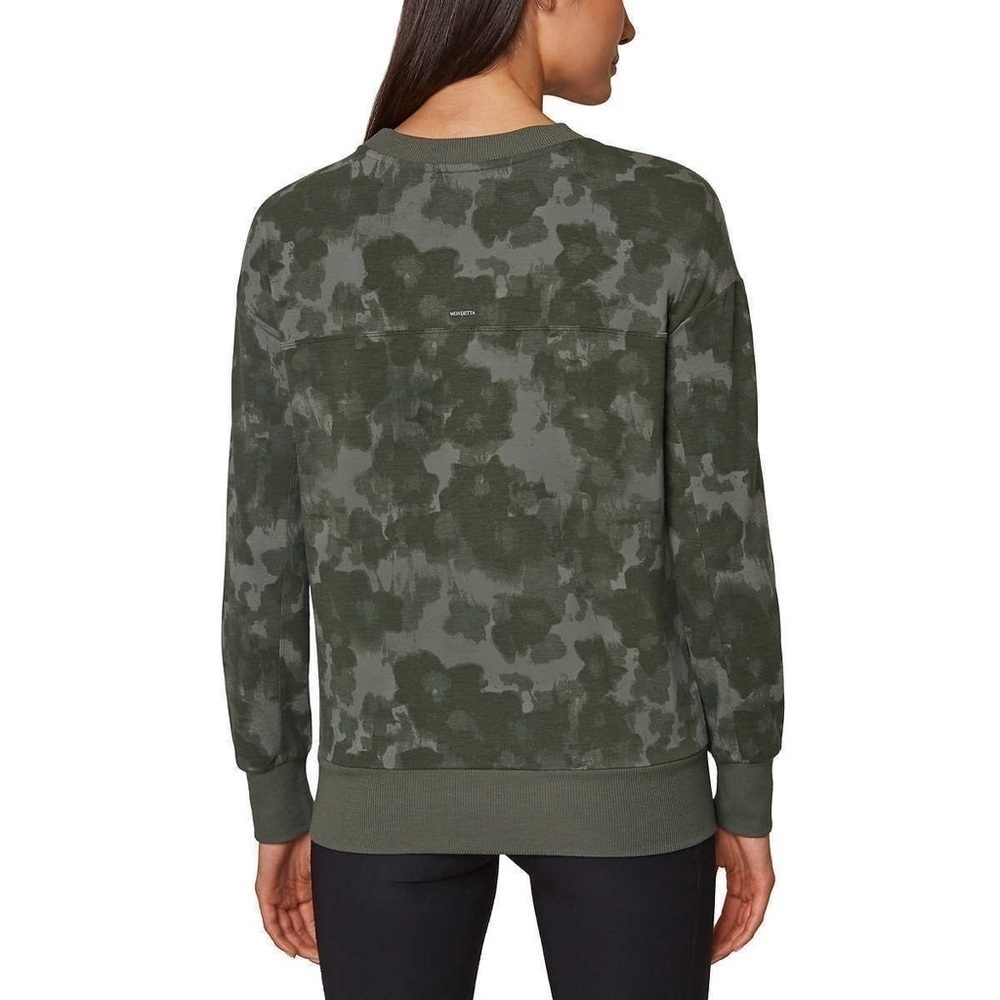 Mondetta Women's Printed Crewneck Active Sweatshirt NWT Size Medium - Picture 2 of 5